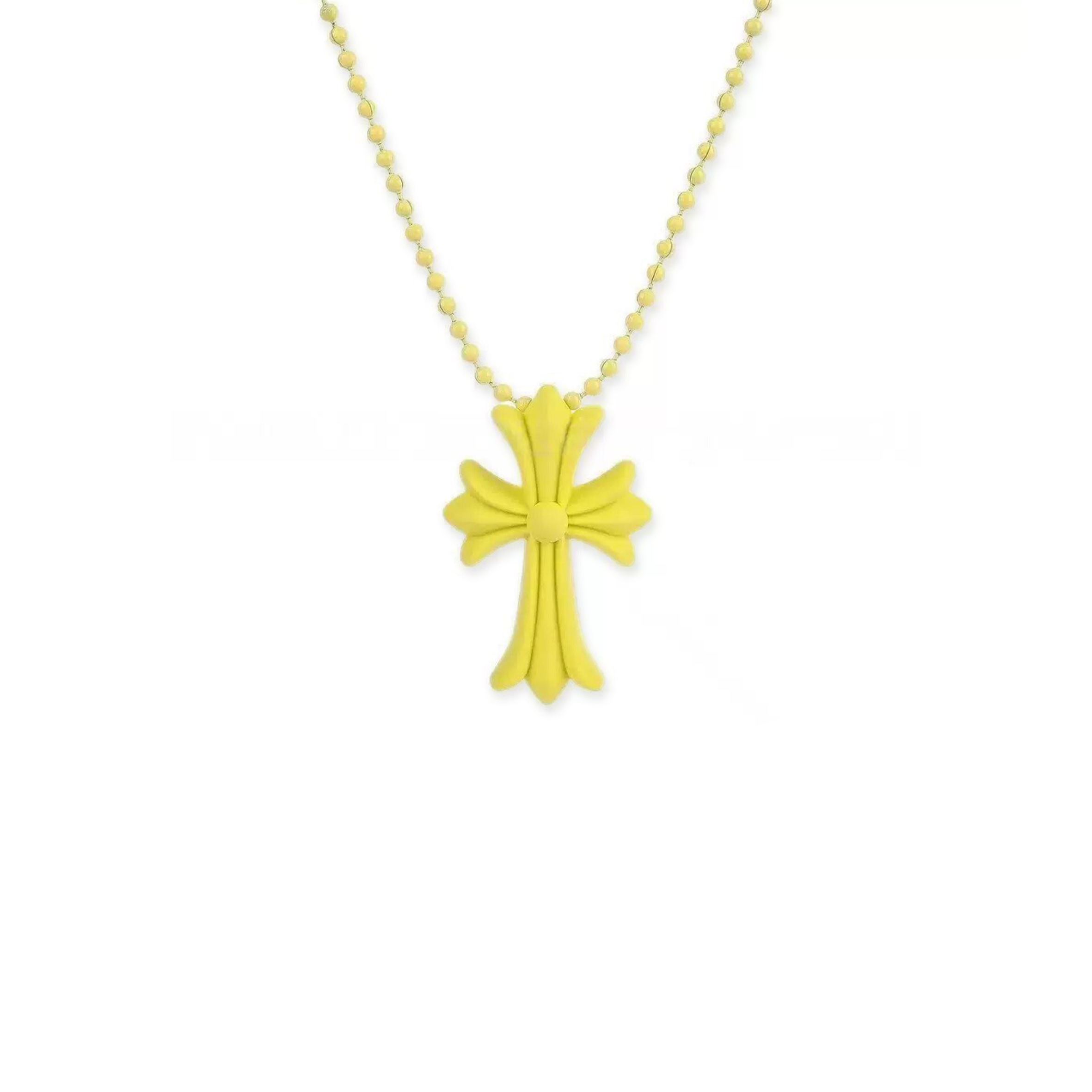 CHROME HEARTS SILICONE CROSS NECKLACE